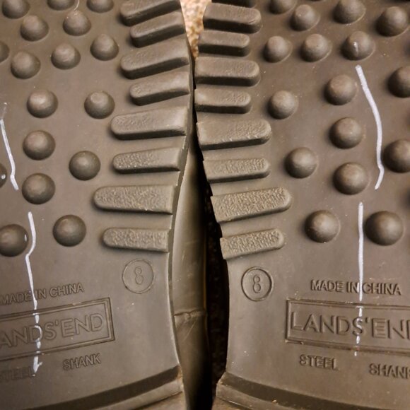 Lands' End Men's brown tall winter duck boots US 8 - Picture 5 of 12